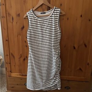 Black and White Striped Dress